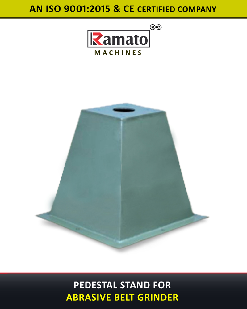 Pedestal Stand For Abrasive Belt Grinding Machine Manufacturer Rajkot Gujarat Bharat (INDIA)