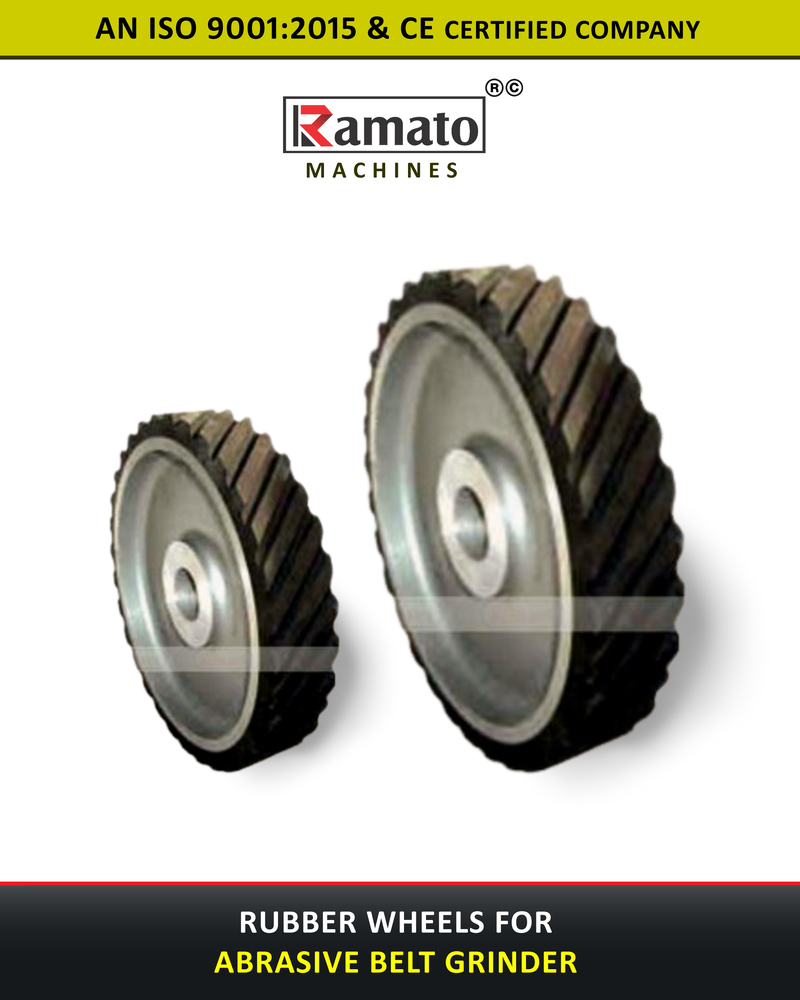 Rubber Wheels For Abrasive Belt Grinder Machine Manufacturer Rajkot Gujarat Bharat (India)