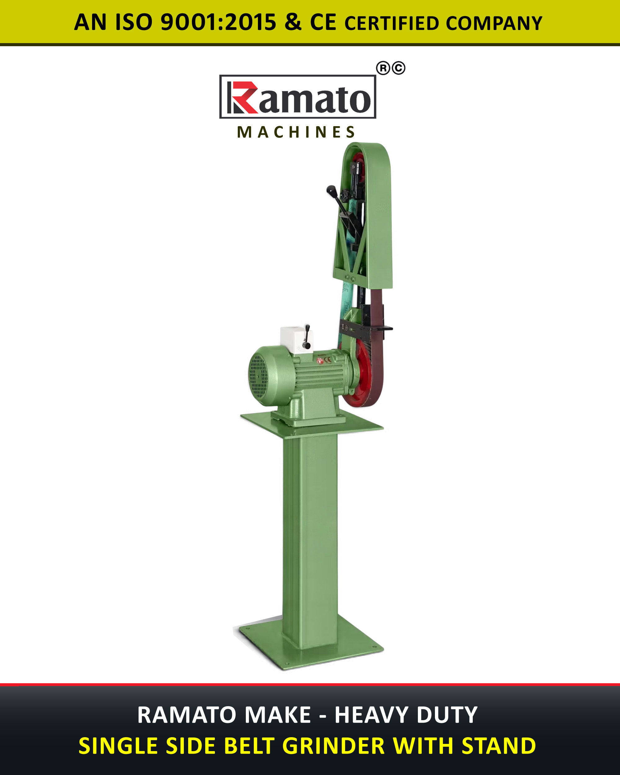 single-side-belt-grinder-with-stand-manufacturer