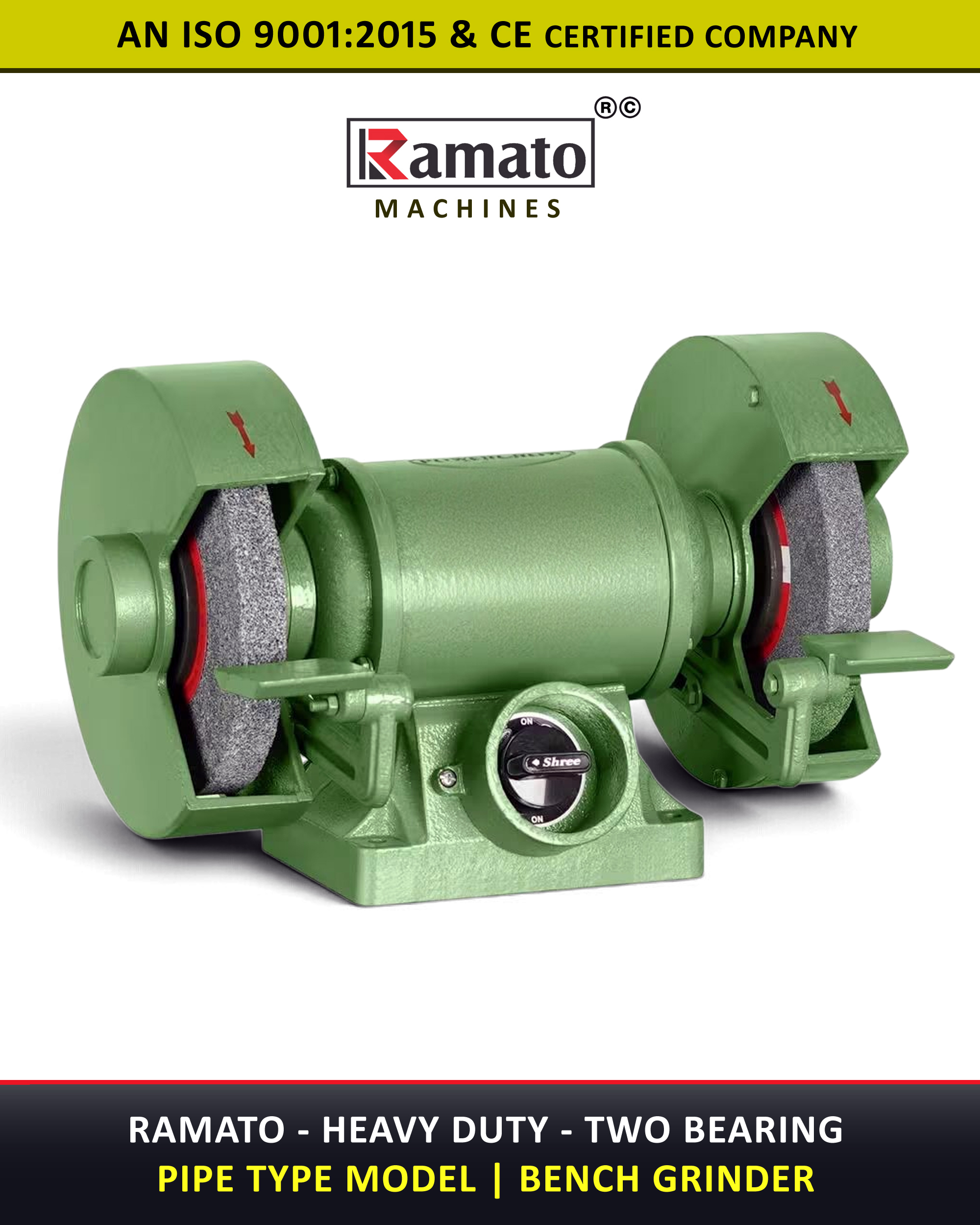 two-bearing-pipe-type-bench-grinder-manufacturer